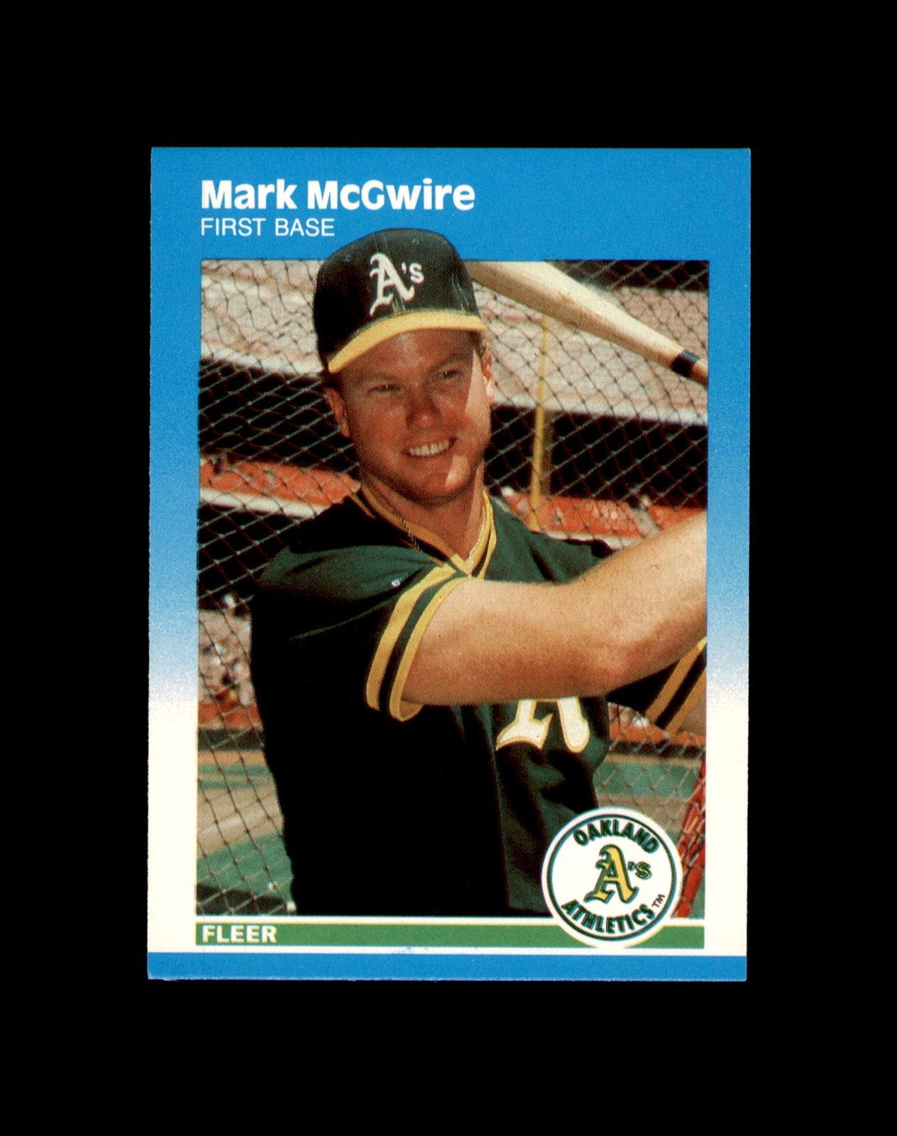 1987 Fleer Update #U-76 Mark McGwire RC ROOKIE A's NM-MT or better *2369
