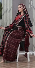 New Thobe Embroidery Palestine Long Dress Special Occasion Tatreez Abaya Bisht