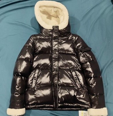 S13 - Women's Jane Puffer Jacket - Size M - Jet Black/White - New with Tags