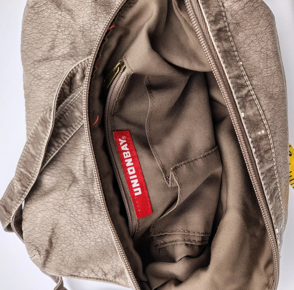 Union Bay Gray Soft Leather Type Crossbody - Image 3 of 3