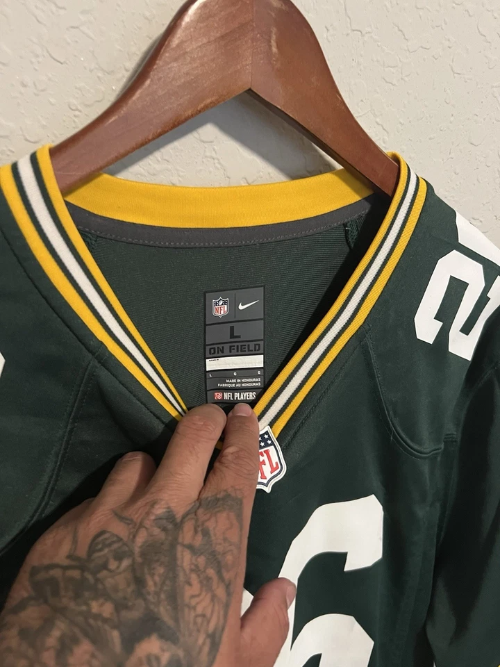 Camiseta deportiva para hombre Nike Darnell Savage Jr. Green Bay Packers On Field Game Home talla L Foto 4 de 4