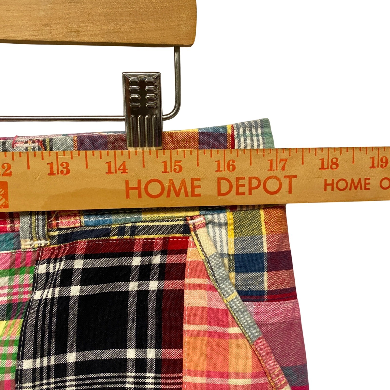 Old Navy Multicolor Patchwork Plaid Mini Skirt Si… - image 2