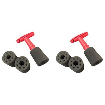 2X Car Wash Embedded Tire Screw Brush Lug  Wheel Cleaning Tools with 62463