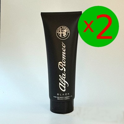 Alfa Romeo, Black,  Hair & Body Shampoo, Duschgel/Showergel, 2 x 400ml