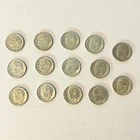 Lot of 14 Silver Dimes U.S. Roosevelt Dimes 90% Silver 10c 1961x6 1962x4 1964x4