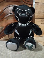 Build A Bear Black Panther Marvel Avengers Stuffed Plush Bear