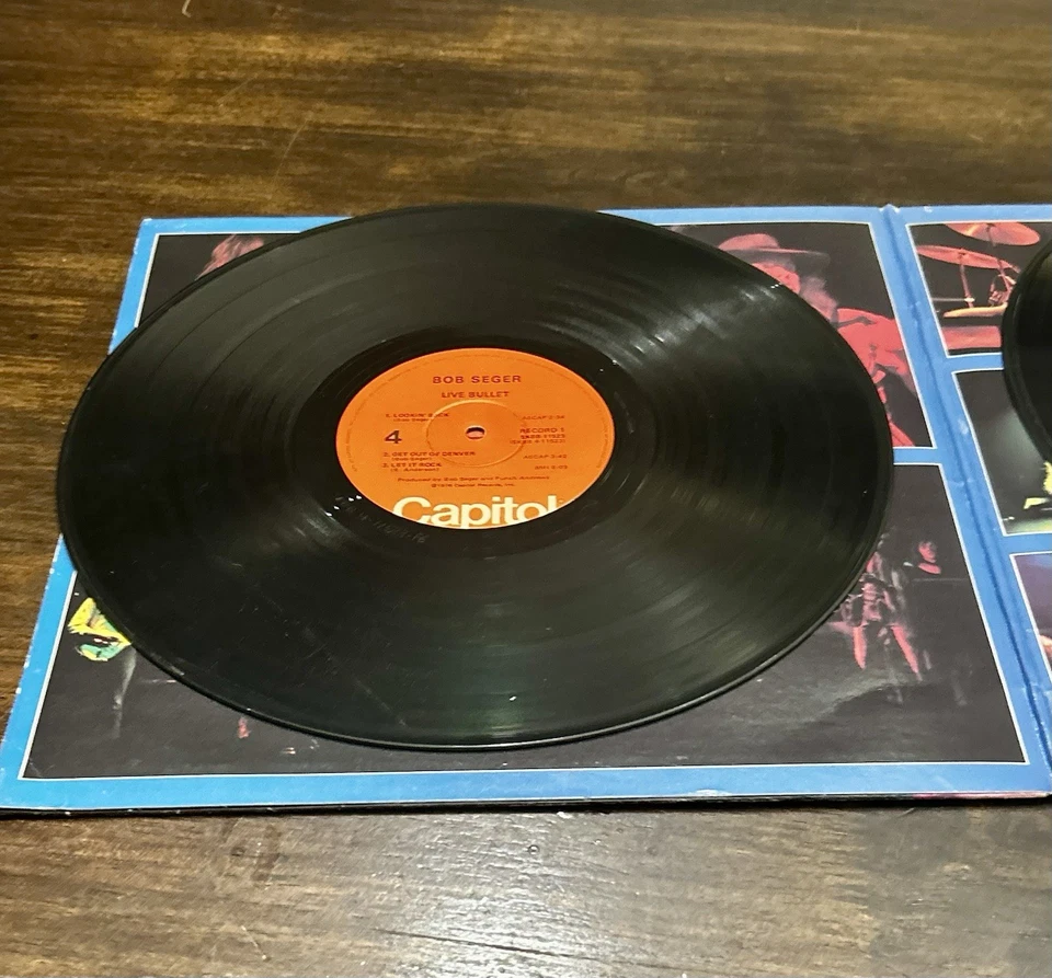 Bob Seger And The Silver Bullet Band Live Bullet 1976 Vinyl 2 LP Record Album - Image 3 of 4