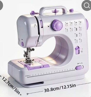 Mix color white and purple sewing machine new