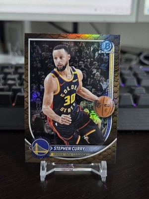 Stephen Curry: 2025-26 Bowman Basketball -Reptilian Refractor -Warriors