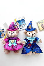 Tokyo DisneySea 10th Duffy ShellieMay Plush Badge Keychain Set w/ Tags