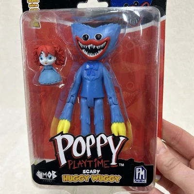 MATTEL Poppy Playtime Huggy Wuggy Scary Action Figure 5” PhatMojo Official
