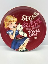 Pottery Barn Kids Valentine  s Day Heart Melamine Plastic Retro Plate