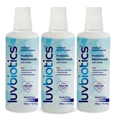 Mouthwash with Oral Probiotics, Xylitol & Aloe Vera - 3 x 500ml