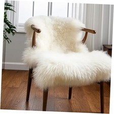 Genuine Sheepskin Rug   New Zealand Sheep Skin Fluffy Soft Single Pelt