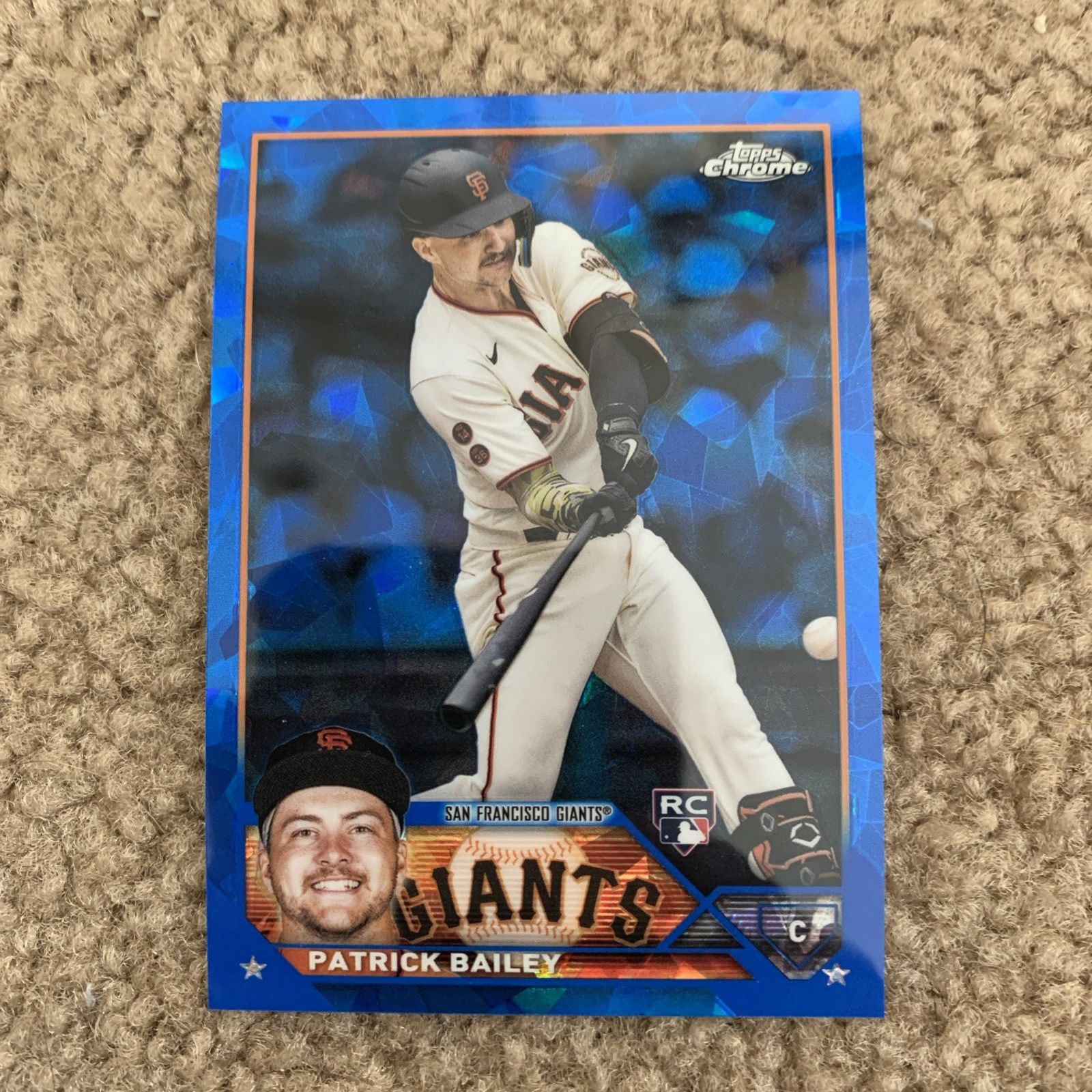 2023 Topps Chrome Update Sapphire Patrick Bailey RC Rookie Giants