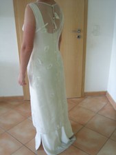 Rembo Brautkleid Hochzeitskleid ärmellos schlicht Gr.38/40 mit transp. Überwurf