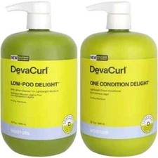 DevaCurl Low-Poo Delight & One Condition Delight Duo 32 oz 2 piece