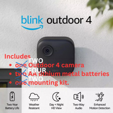 2 PACK BLINK OUTDOOR 4th Gen WiFi SECURITY Add-on Camera. SYNC MODULE Req
