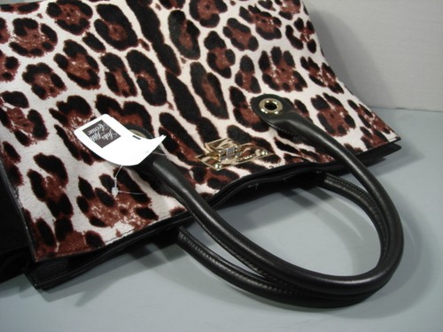 Bolso de Mano Jimmy Choo Riley Manchas de Leopardo Pelo de Becerro Bolso Cartera NUEVO - Imagen 8 de 12