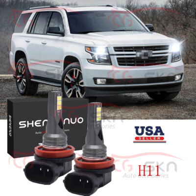 H11 LED Headlight Bulbs Conversion Kit Low Xenon White for  Tahoe 15-20