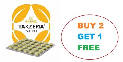 Charak Pharma Takzema Tablets - 30 Tablets Each Free Shipping BUY 2 GET 1 FREE