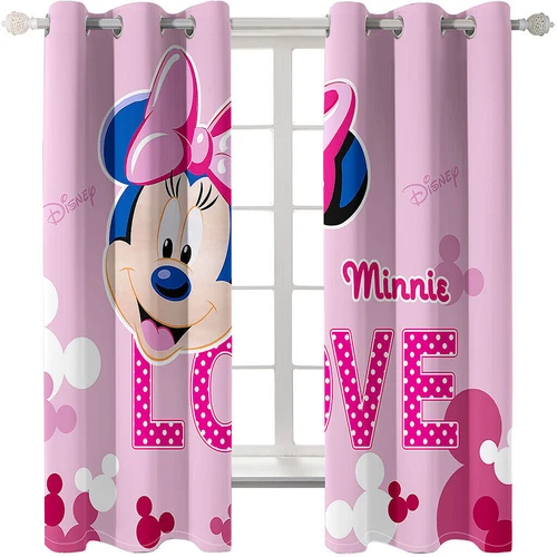 Tende oscuranti spesse per bambini Topolino e Minnie anello termico occhiello superiore - Foto 5 di 53