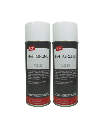 HAFTGRUND WEISS 2x 400ml SPRAY Grundierung Universal Grundierspray Primer weiss