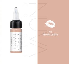 Nuva Colors Labios Beige Neutro 1/2-oz Tinta de Maquillaje Permanente Pigmento Suministros PMU