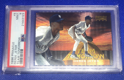 Derek Jeter 1996 Pinnacle TEAM TOMORROW #9  PSA 9 - Pop 35  ONLY 17 - PSA 10's