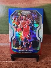 2020-21 Panini Prizm Red White & Blue Prizm Derrick Favors #133