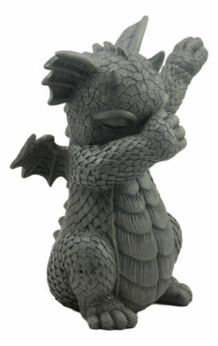 Ebros Whimsical Hip Hop Dabbing Garden Dragon Statue 9.25" Tall Look at My Dab - Picture 5 of 9