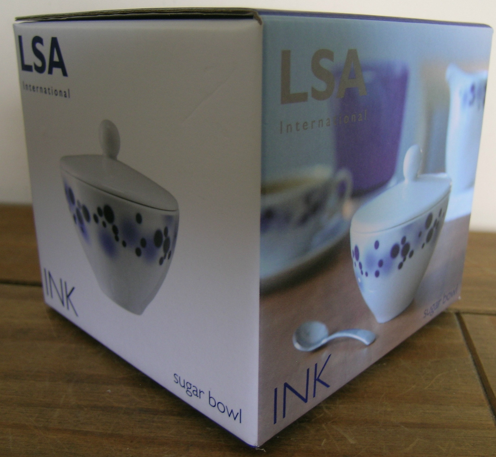 LSA INK SUGAR BOWL WITH LID DESIGNED BY MONIKA LUBKOWSKA-JONAS