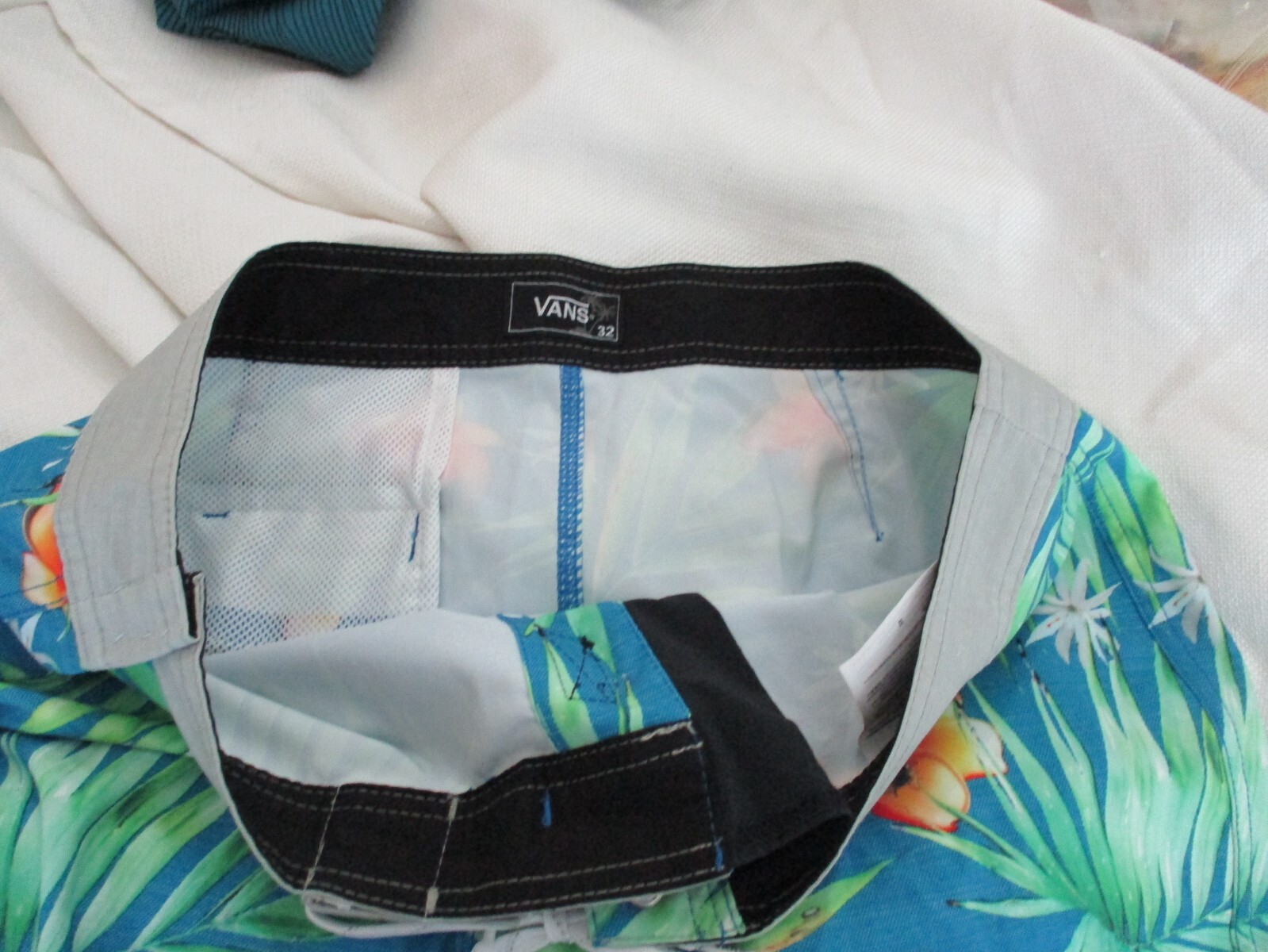 swim trunks mens swim bathing suit fish fishing VANS … Gem