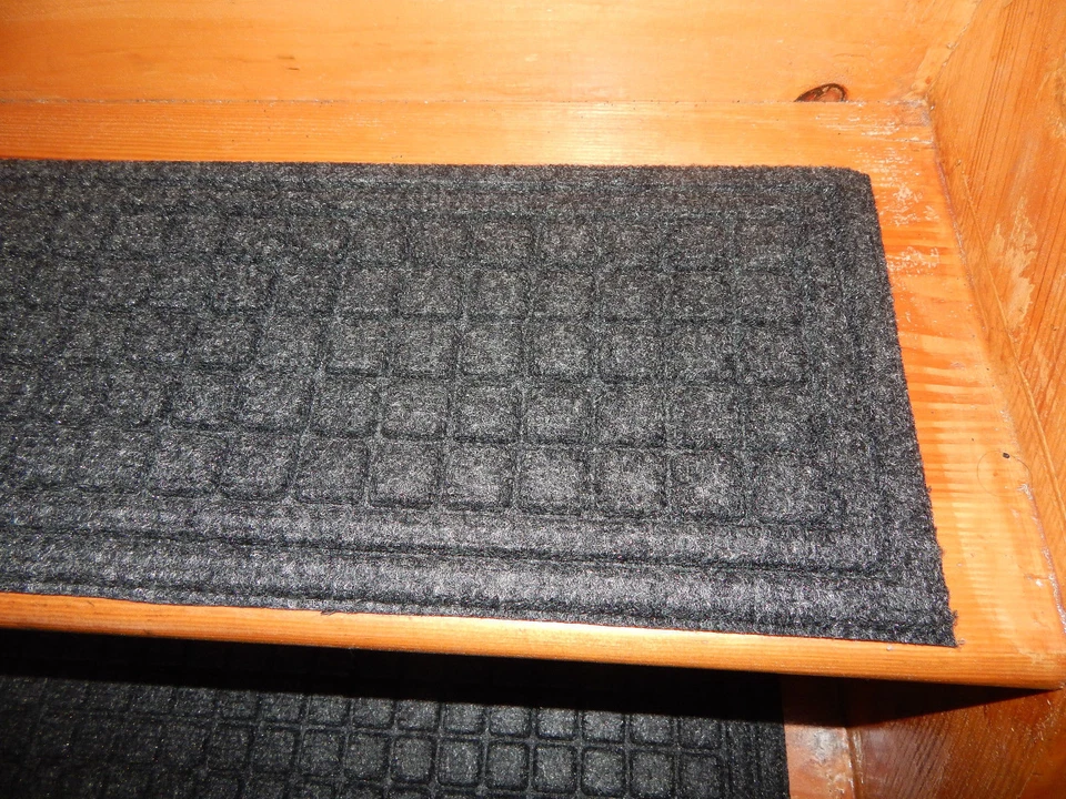 7= peldaños de escalera antideslizantes para exteriores/interiores 100 % goma de 7"" x 33"" Foto 4 de 4