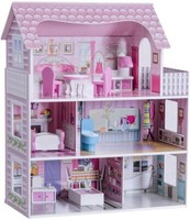 Puppenhaus Holzpuppenhaus Dollhouse Mit ZubehöR & MöBel FüR Kinder
