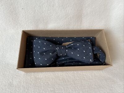 H066 (6) - Adam Bows Hamburg - Fliege + Einstecktuch - Gents  Best - Neu