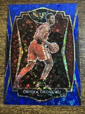 2020-21 Panini Select #186 Onyeka Okongwu RC Blue Disco Prizm /25 Hawks SSP