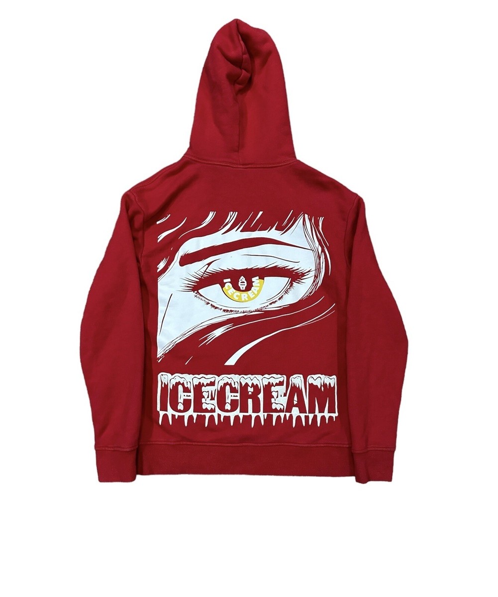 BBC Billionaire Boys Club Ice Cream Eye Red Hoodie Sweatshirt