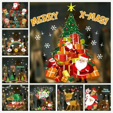 Christmas Static Cling Glass Stickers Wall Decals Xmas Tree Window Decor