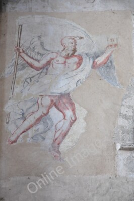 Photo 6x4 Wall painting, Abbey Dore A wall painting in Abbey Dore of Fath c2011