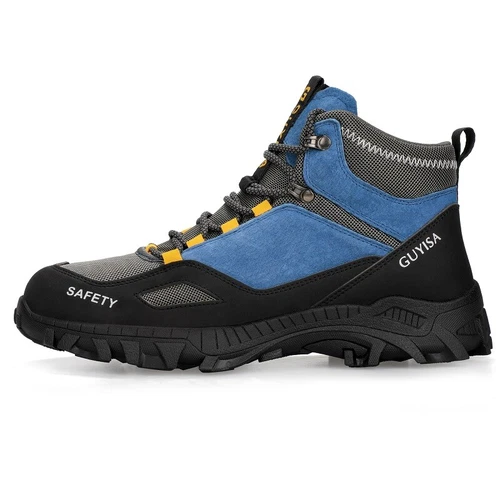 Herren Sicherheits Arbeitsschuhe Unverwüstlich Stahlkappe Stiefel Pannensicher Schuhe - Bild 9 von 14
