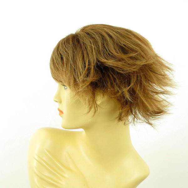 Perruque courte châtain clair LOUNA pour masquer la perte de cheveux avec volume - 3