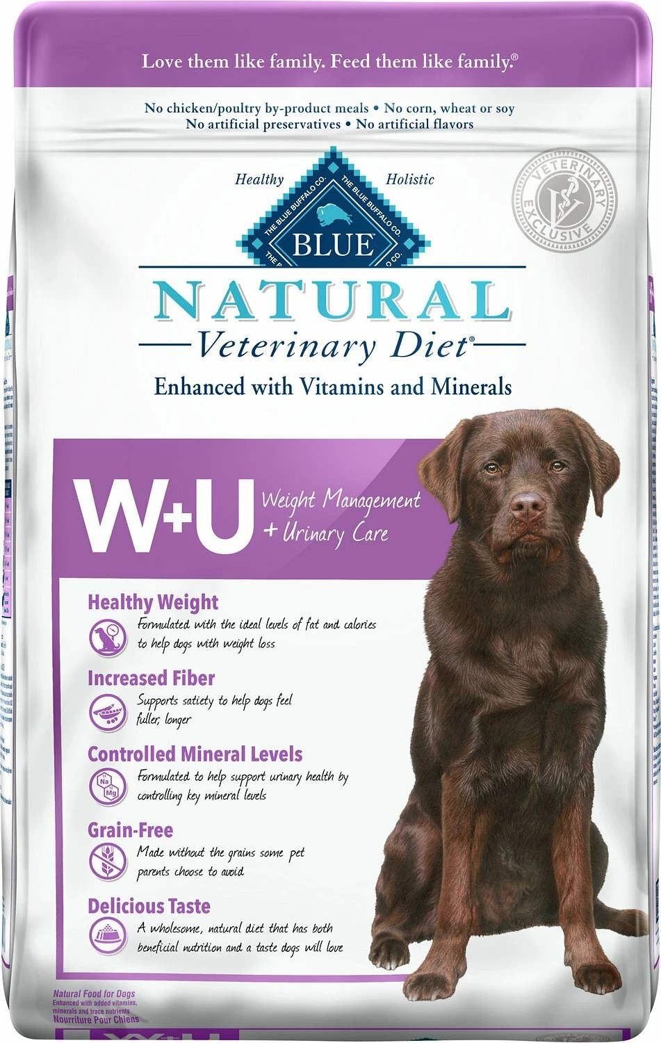 Blue Buffalo W+U Weight Management + Urinary Care Grain-Free Dry Dog Food 22 lb