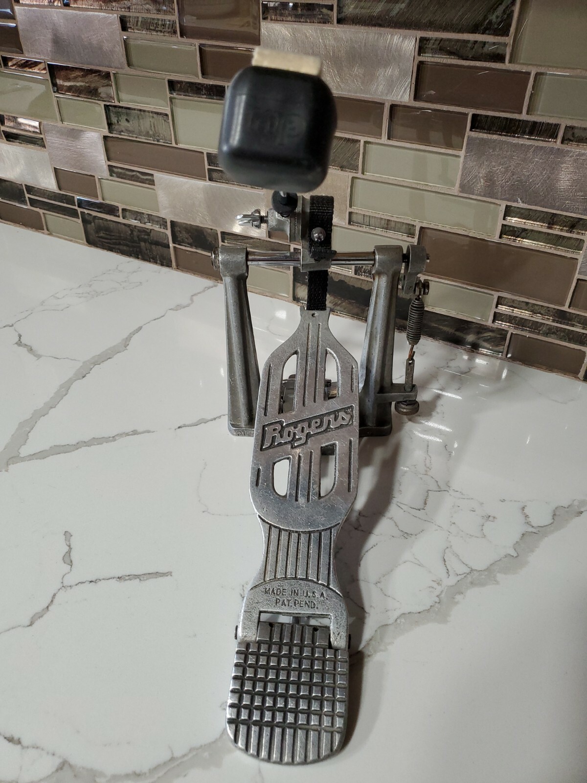 ROGERS SWIVOMATIC Single Bass Drum Pedal Hoop Clamp VINTAGE 1960s eBay