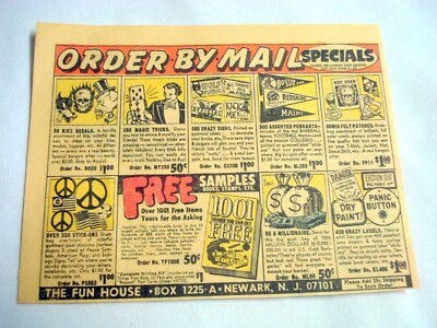 1974 Ad The Fun House, Newark, N.J. Tricks and Gimmicks