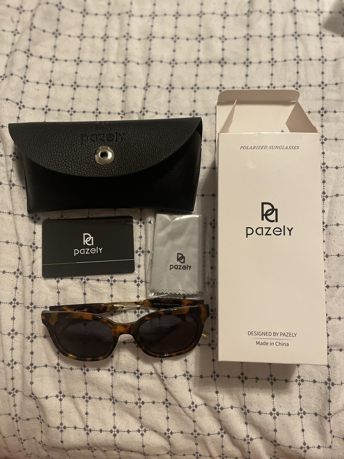 PAZELY Aviator Polarized Sunglasses for Men Women Driving Fishing Sports-image