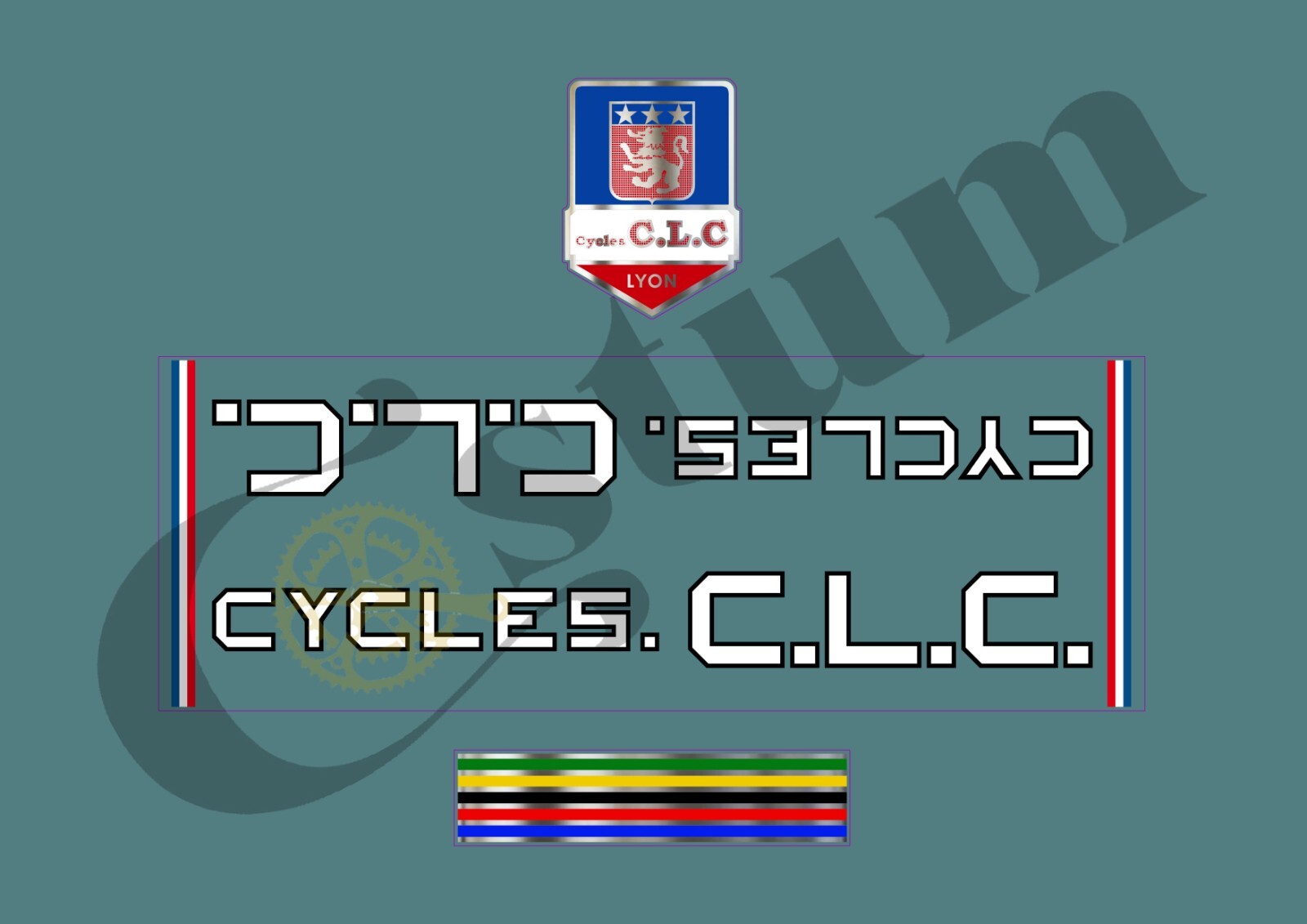Stickers SPECLC301 de vélo de route en vinyle noir mat étanche