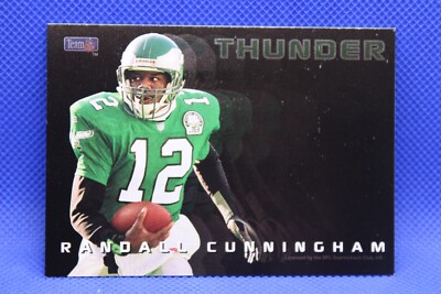 Tl2 Sign 1993 SkyBox Premium Thunder & Lightning Randall Cunningham / Fred ...