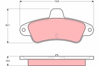 Trw Bremsbelagsatz Scheibenbremse GDB4084 FüR Ford Cougar Gbp Bap Mondeo Bnp Bfp