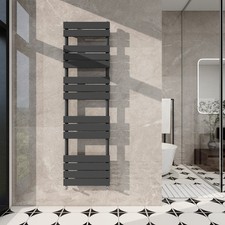 Anthracite Flat Panel Modern Design Heated Towel Rails Bathroom Ladder Radiator